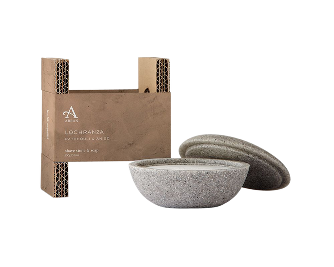 Arran Sense of Scotland Lochranza Shaving Stone & Soap 100g