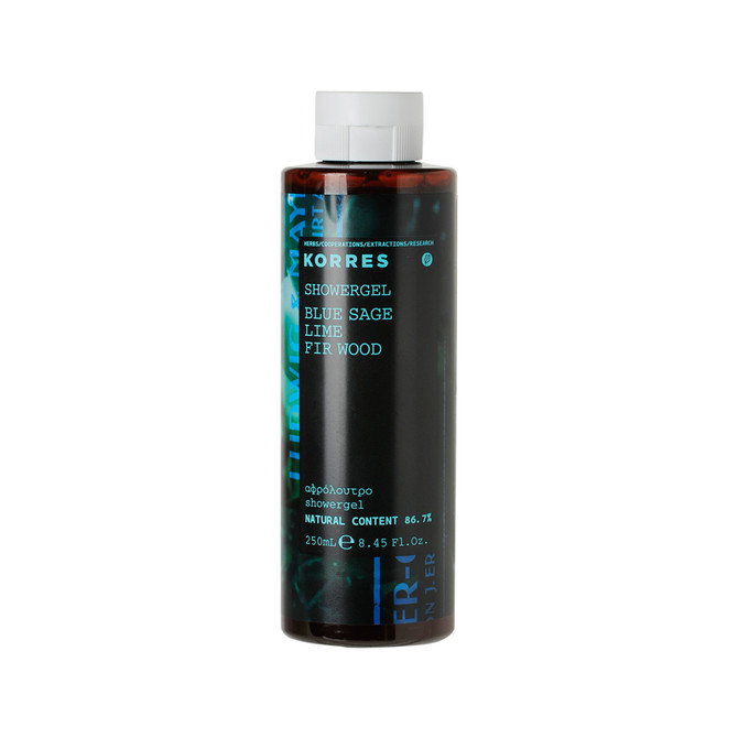 Korres Blue Sage, Lime & Fir Wood Showergel - 250ml