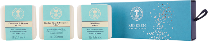 Neal's Yard Remedies Refresh Organic Soap Collection 3 x 100g