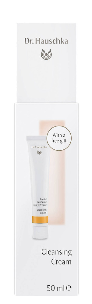 Dr. Hauschka Cleansing Cream with Eye Make-Up Remover Sachet and Cosmetic Sponge