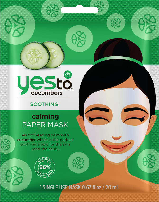 Yes To Cucumber Paper Mask Single Pack - 1 x mask