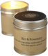 St Eval Candle Bay & Rosemary Tin Candle - 0.3kg  (80mm w x 80mm h)