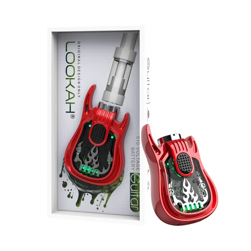 Lookah Guitar 510 Thread Battery | Red