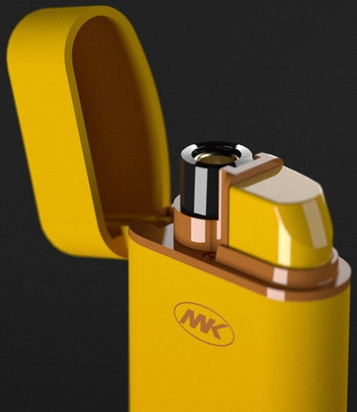 Swag-Supply - Custom MK Avalon Electronic Touch Lighter w/ Flip Cap, White, 25pk/Tray, 150pc/Case