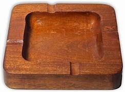 Swag-Supply - Custom Brand Anchor: 4"x4" Signature Hardwood Square Ashtray