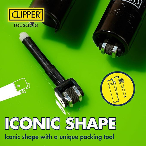 CLIPPER - Classic Large Lighter, 48 pk, Retail Display, Solid Colors ...