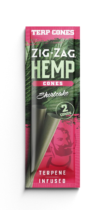 Zig-Zag - 15pk Terpene Infused Hemp Cones, Shortcake 2ct