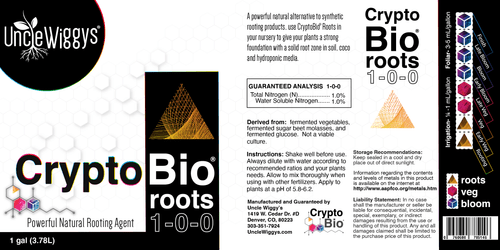 Uncle Wiggys Nutrition | Crypto Bio Roots | 16 OZ