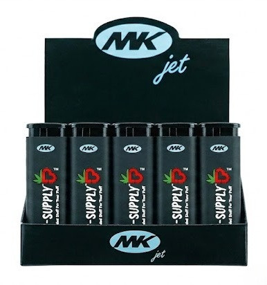 Swag-Supply - Custom MK Jet Refillable Lighter, Black, 50pk/Tray, 500pc/Case