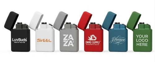 Custom MK Avalon Electronic Touch Lighter w/ Flip Cap, 25pk/Tray, 150pc/Case