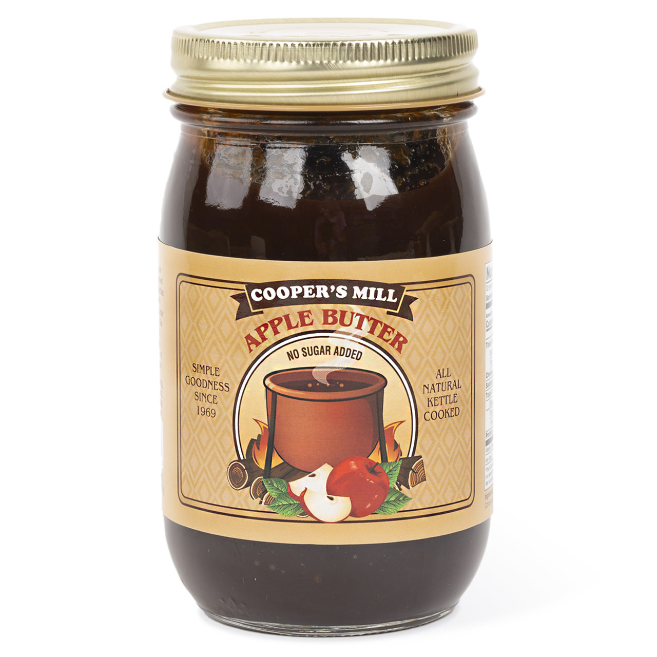 Apple Butter (No Sugar, No Cinnamon) Pint | Cooper's Mill