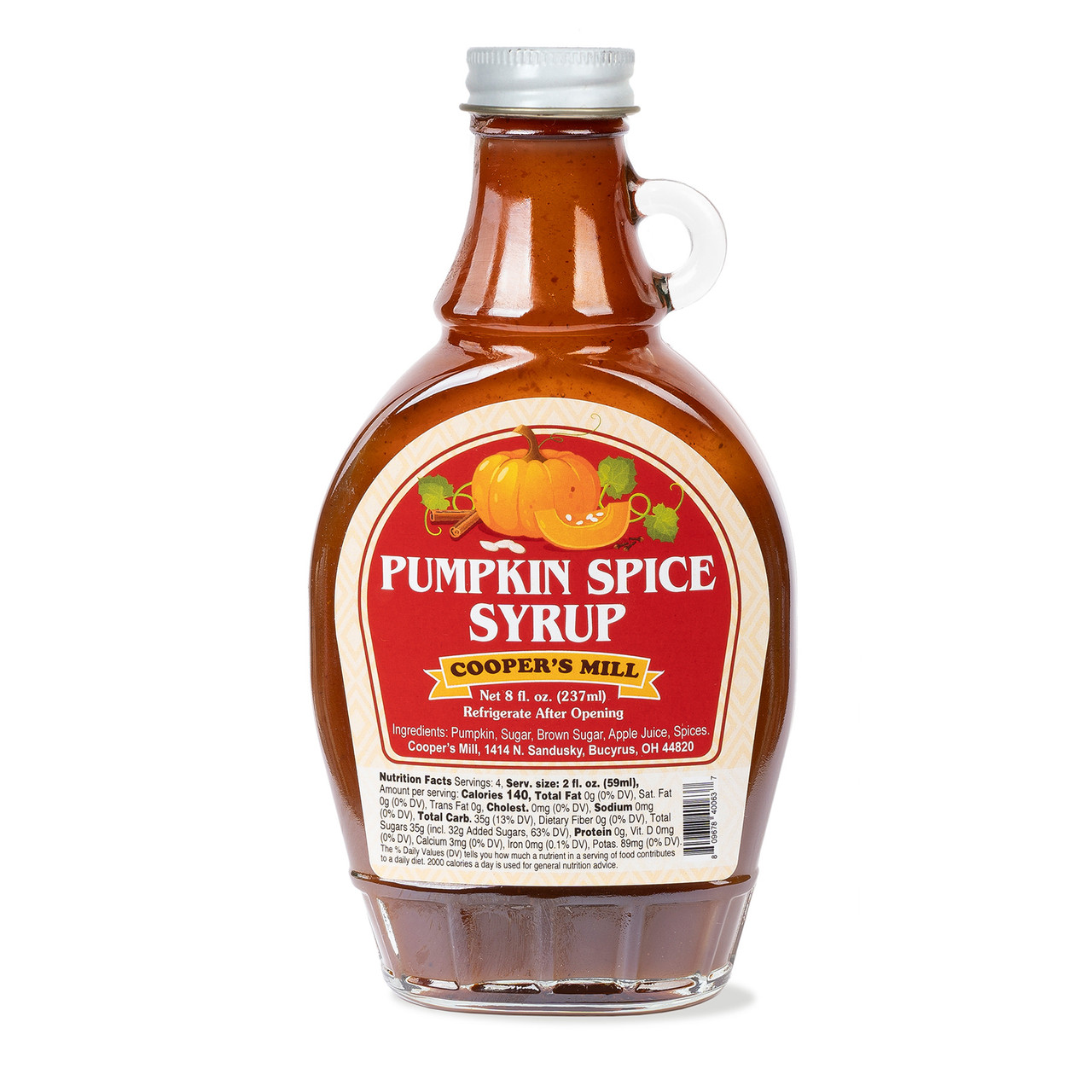 Pumpkin Spice Syrup Cooper's Mill