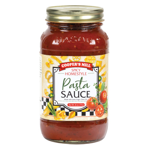 Spicy Homestyle Pasta Sauce - 26 oz.