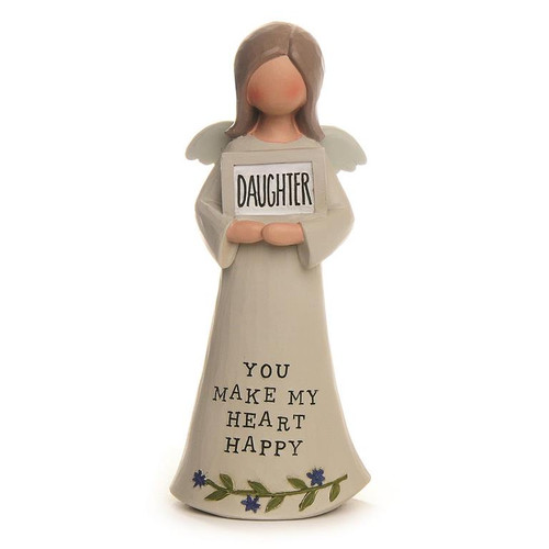 "You Make My Heart Happy" Daughter Angel - Resin Figurine