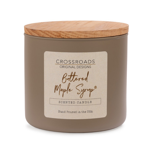 Buttered Maple Syrup - 14 oz. Colored Glass Candle