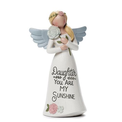 graceful sentiments daughter resin angel figurine