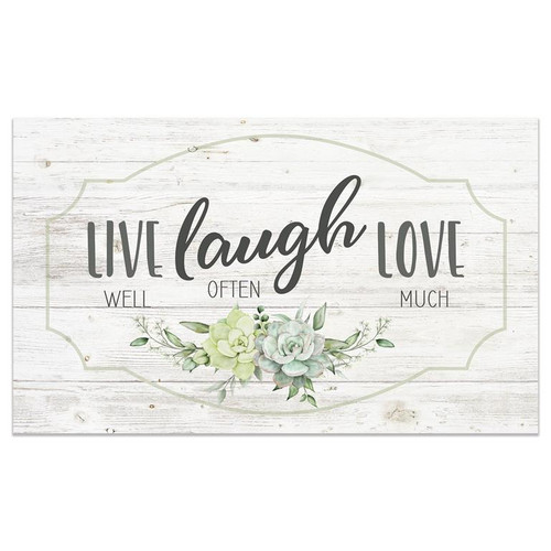 live laugh love decorative floor mat