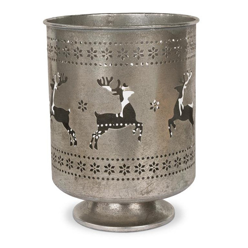 Decorative Metal Container - Reindeer