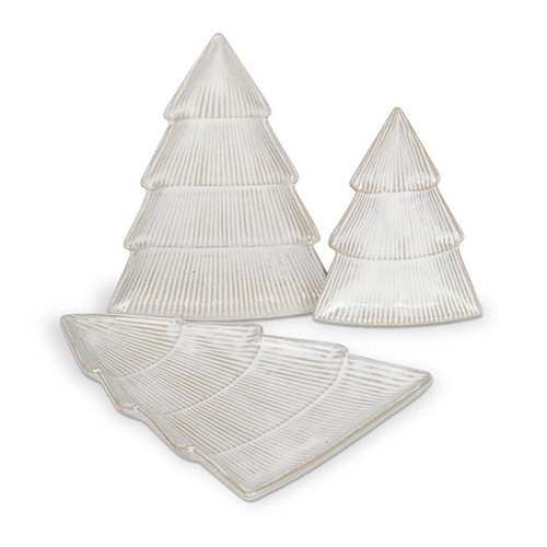 Ceramic Tree Dishes (Set of 3)