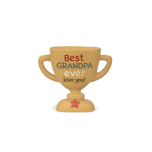 Grandpa Message Block - Best Grandpa Trophy