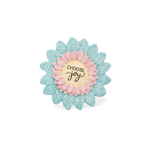 Sweet Serenity Floral Plaque - Choose Joy