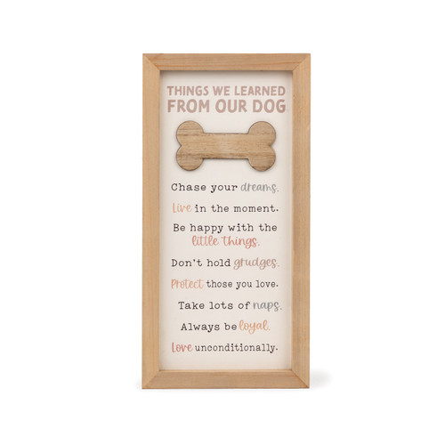 Furry Friends Dog Sign - Things We Learned