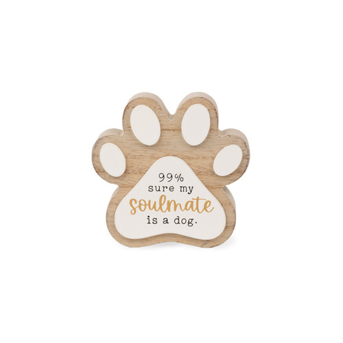 Furry Friends Wooden Paw Print - Soulmate