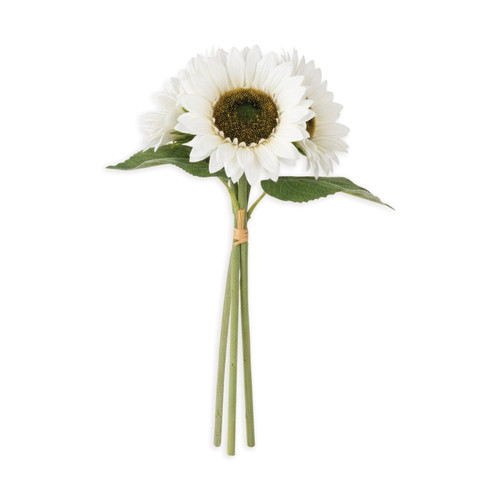 White Real Touch Sunflower Bundle