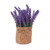 Tall Purple Florals in Burlap Bag