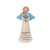A hand-painted resin angel figurine from Blossom Bucket with blue wings, holding a blue daisy. The skirt is inscribed with the text, 'daughters fill your heart with sunshine' and a small blue heart.