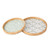 Cottage Bloom Wooden Round Tray S/2