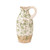 Cottage Bloom Tall Green Floral Pitcher