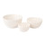 Cottage Bloom Scalloped Ceramic Fruit Bowls S/3