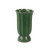 Cottage Bloom Medium, Dark Green Scalloped Vase
