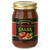 A 16-ounce glass jar of Cooper's Mill Christmas Salsa with gold screw-on lid. Black and red label shows illustrations of a tomato, jalapeno peppers, a strawberry, and cranberries.