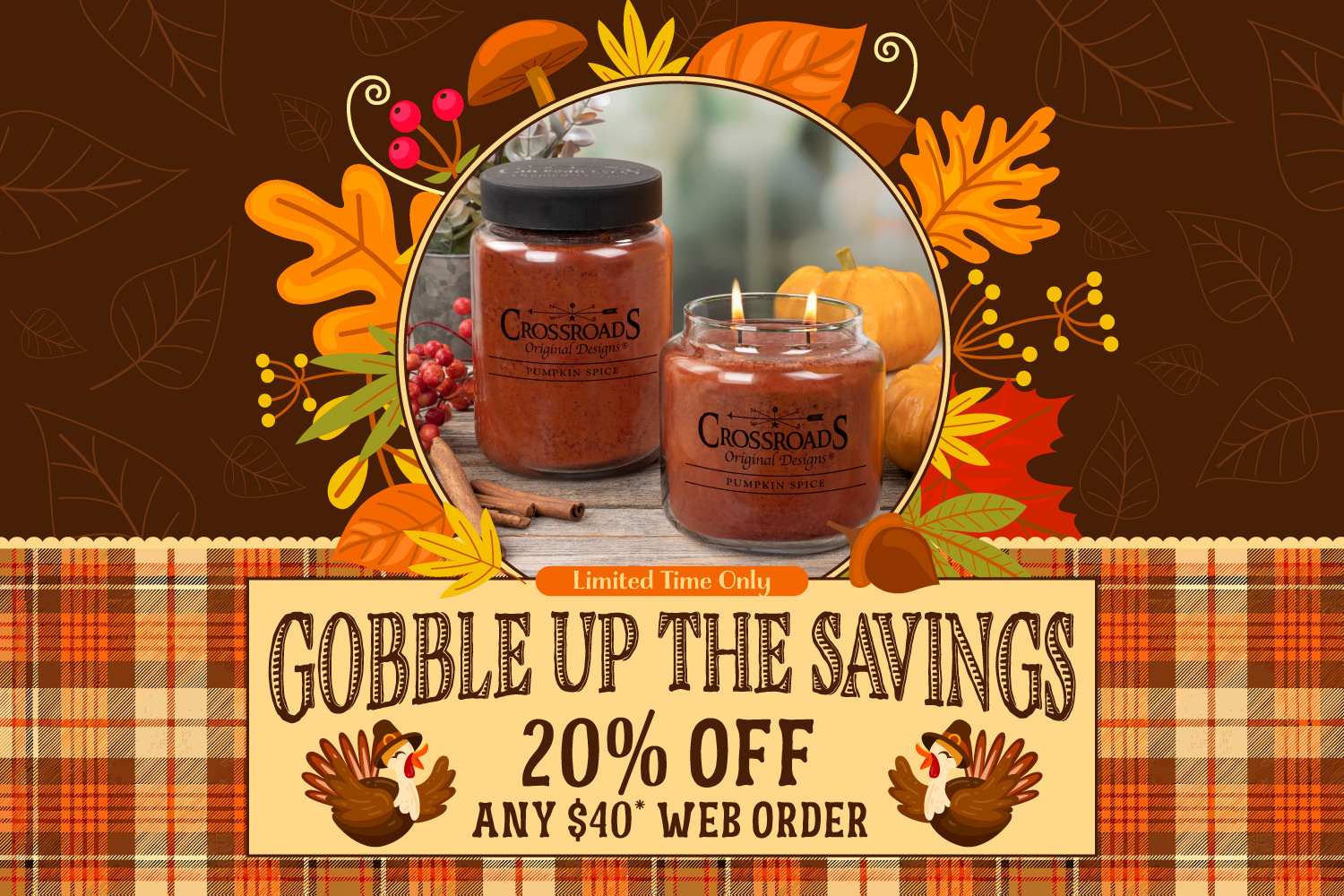 Enjoy 20% Off Any $40* Retail Web Order Through 11/26.