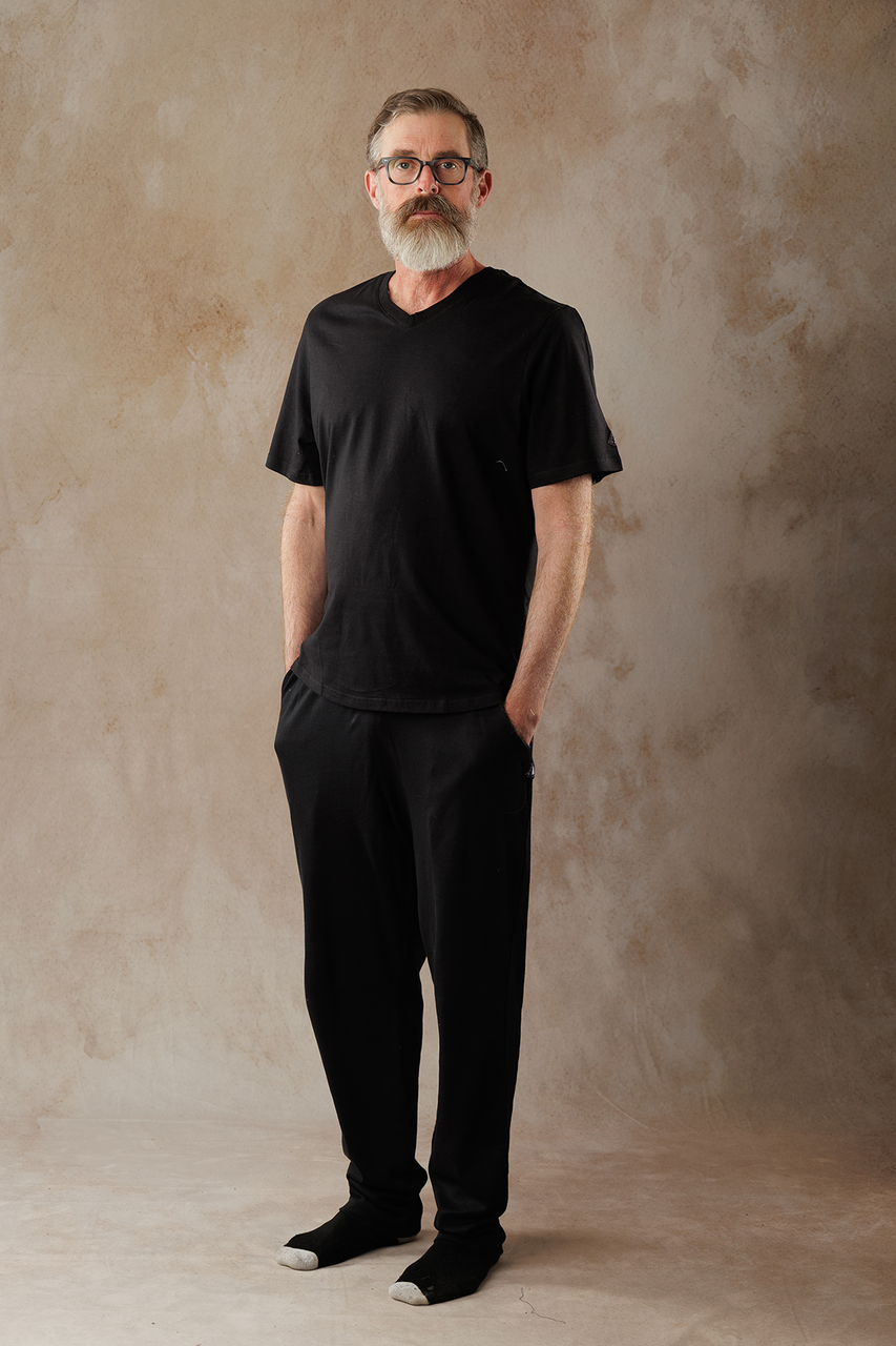 Short Sleeve V-Neck T-Shirt | Lightweight Egyptian Cotton