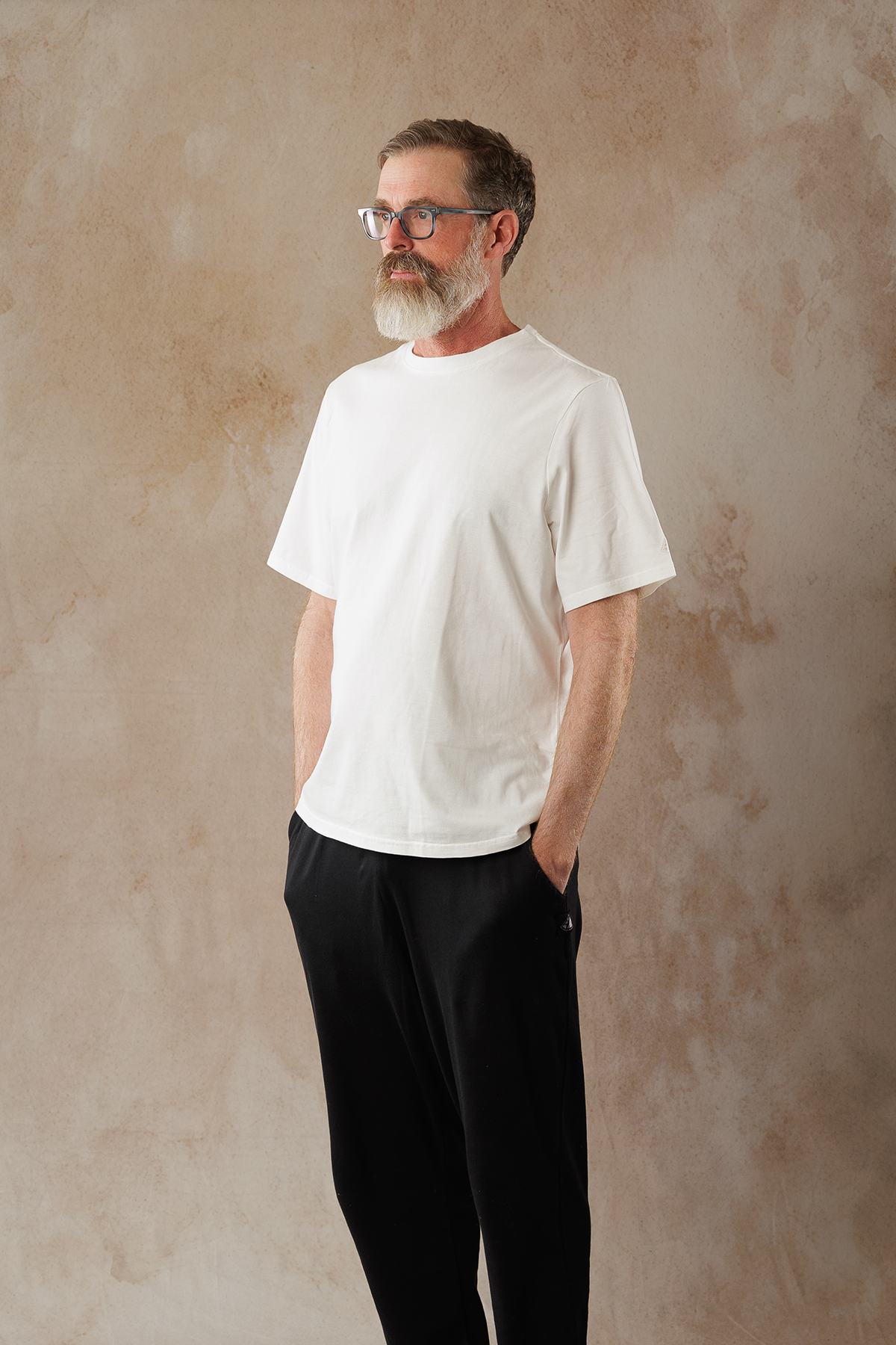 The Essential Crew Egyptian cotton tee for men in Natural