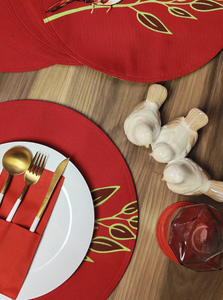 RED BIRD ROUND SET