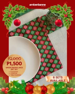 Green Snowflakes Gift Set