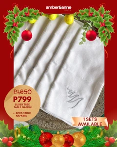 Silver Tree Table Napkin