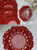 RED CROCHETED COASTER