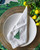 Green Tree in White Table Napkin