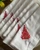 Red Christmas Tree in White