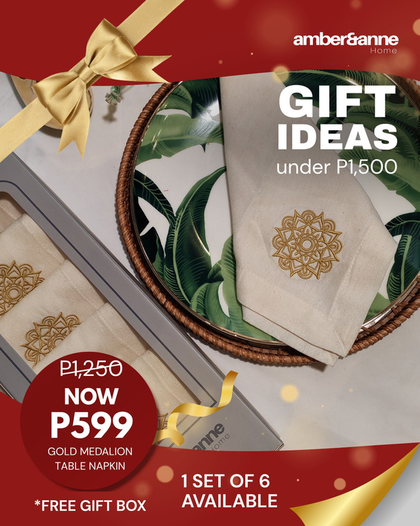 Gold Medalion Table Napkin