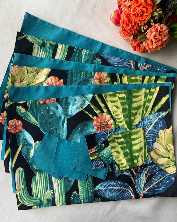 Cactus Reversible Placemat Set