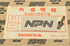 NOS Honda 1984 VT700 C 1983 VT750 C Tappet Adjusting Assist Shaft 14462-ME9-010