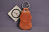 Vintage Yamaha Leather Bottle Opener Keychain Hazelnut Brown