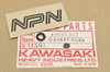 NOS Kawasaki A1 H1 KH400 KX500 KZ1000 KZ900 S1 W1 Z1 ZN1300 ZX1000 Fork Drain Plug Gasket 44045-002