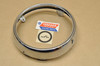 NOS Yamaha AS2 C YAS1 C Chrome Head Light Bezel Rim Ring 183-84315-61